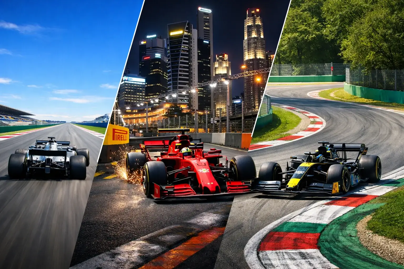 Formel 1 Fahrzeug auf dem legendären Monaco Straßenkurs